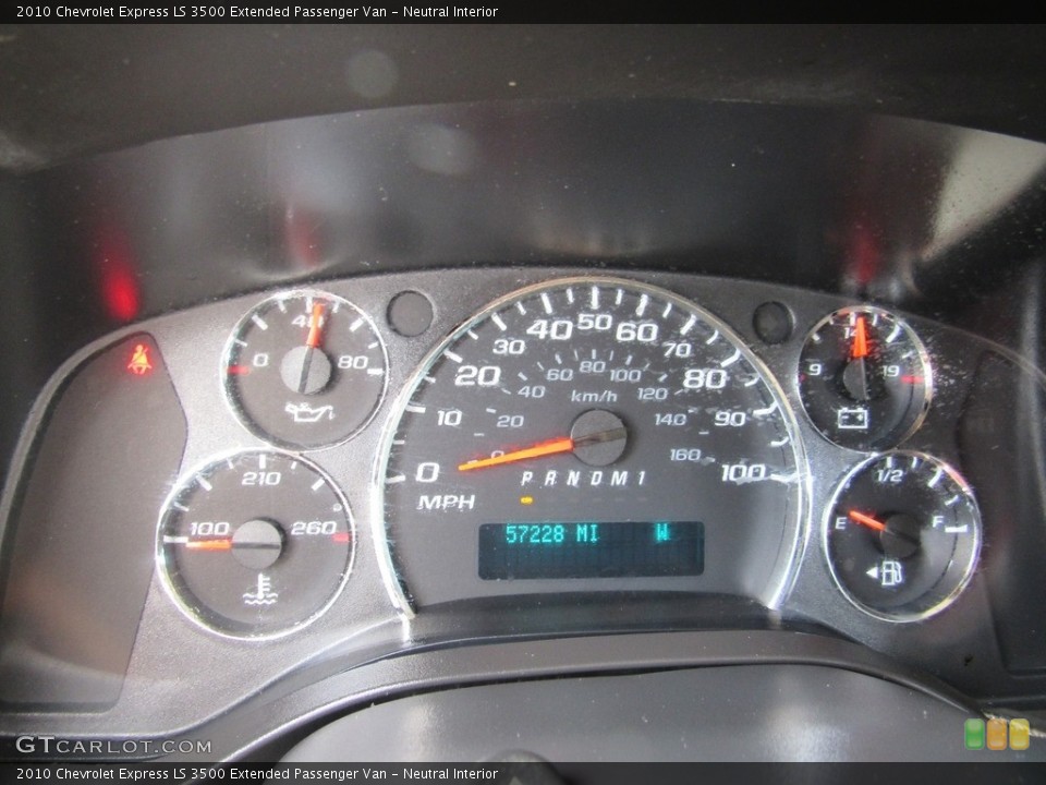 Neutral Interior Gauges for the 2010 Chevrolet Express LS 3500 Extended Passenger Van #138620358