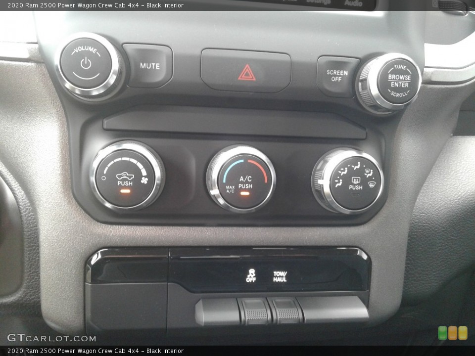 Black Interior Controls for the 2020 Ram 2500 Power Wagon Crew Cab 4x4 #138620646