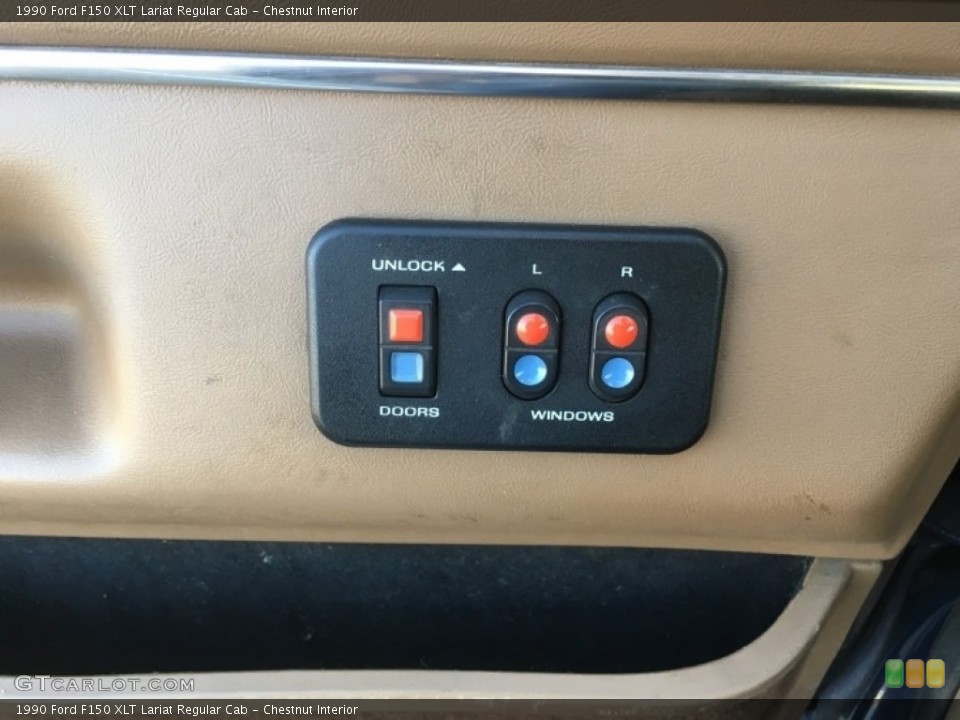 Chestnut Interior Controls for the 1990 Ford F150 XLT Lariat Regular Cab #138620985