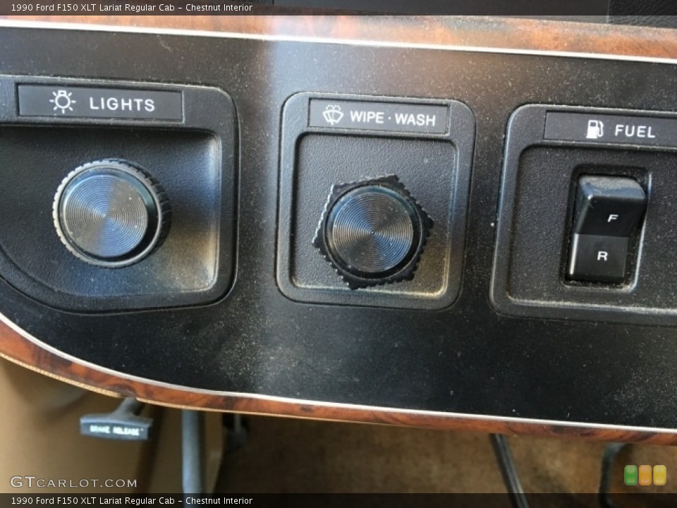 Chestnut Interior Controls for the 1990 Ford F150 XLT Lariat Regular Cab #138621006