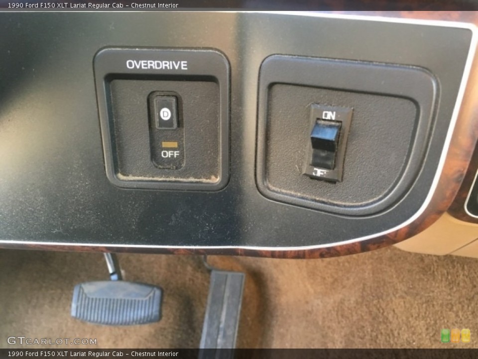 Chestnut Interior Controls for the 1990 Ford F150 XLT Lariat Regular Cab #138621030