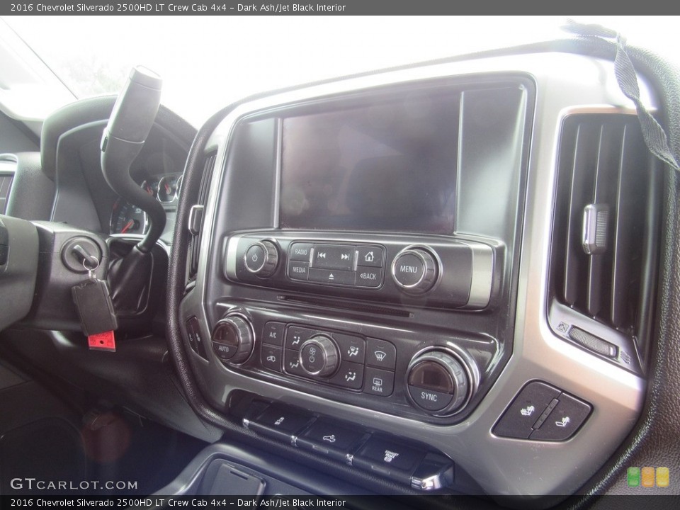 Dark Ash/Jet Black Interior Controls for the 2016 Chevrolet Silverado 2500HD LT Crew Cab 4x4 #138623118