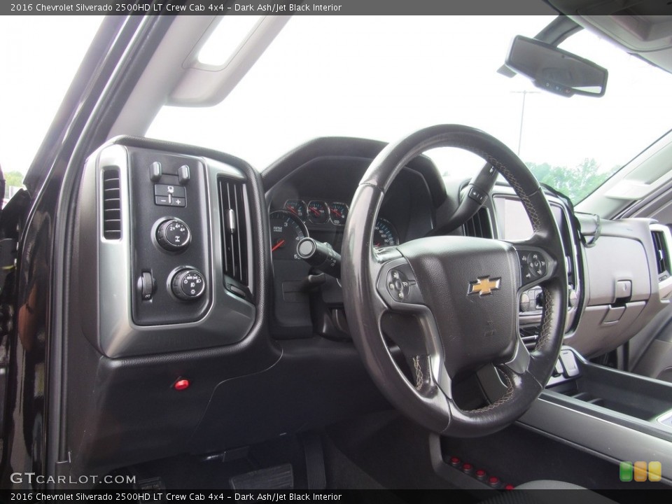 Dark Ash/Jet Black Interior Steering Wheel for the 2016 Chevrolet Silverado 2500HD LT Crew Cab 4x4 #138623280
