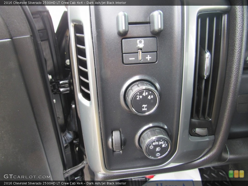 Dark Ash/Jet Black Interior Controls for the 2016 Chevrolet Silverado 2500HD LT Crew Cab 4x4 #138623334