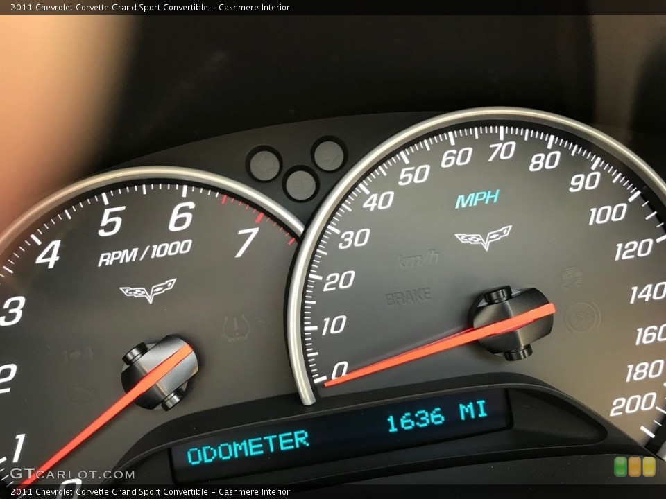 Cashmere Interior Gauges for the 2011 Chevrolet Corvette Grand Sport Convertible #138627987