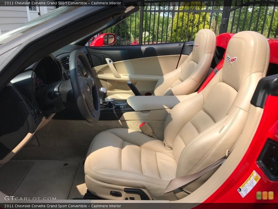 Cashmere Interior Front Seat for the 2011 Chevrolet Corvette Grand Sport Convertible #138628191
