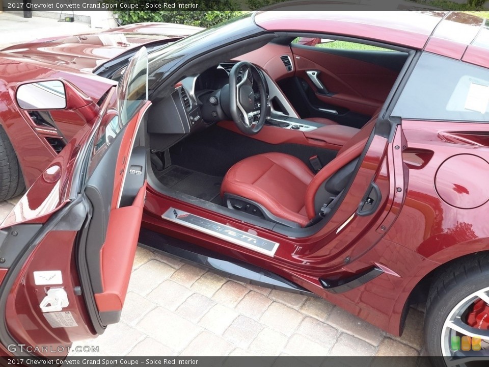 Spice Red Interior Photo for the 2017 Chevrolet Corvette Grand Sport Coupe #138628911