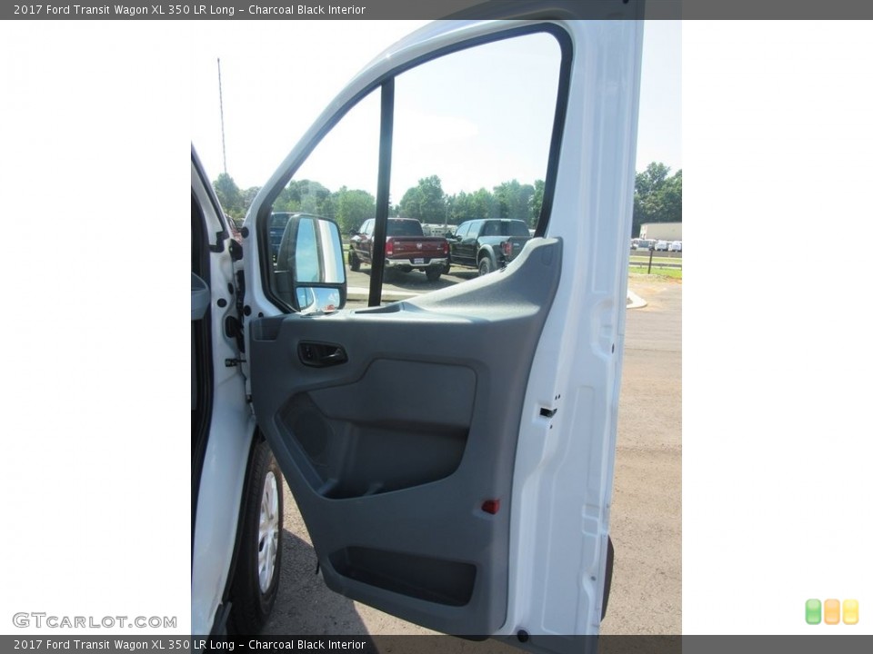 Charcoal Black Interior Door Panel for the 2017 Ford Transit Wagon XL 350 LR Long #138629178