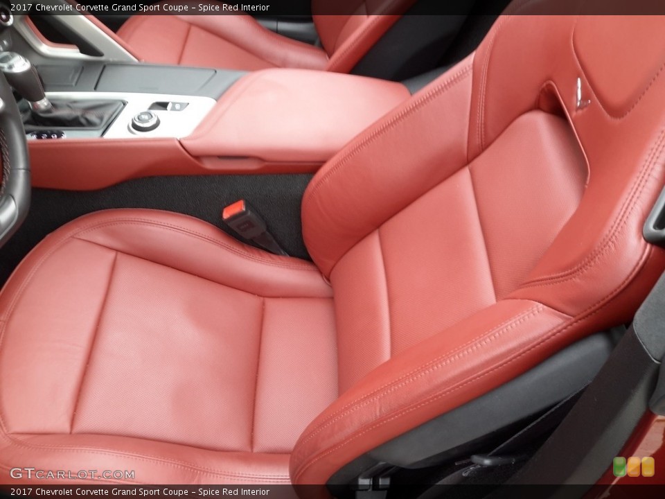 Spice Red 2017 Chevrolet Corvette Interiors