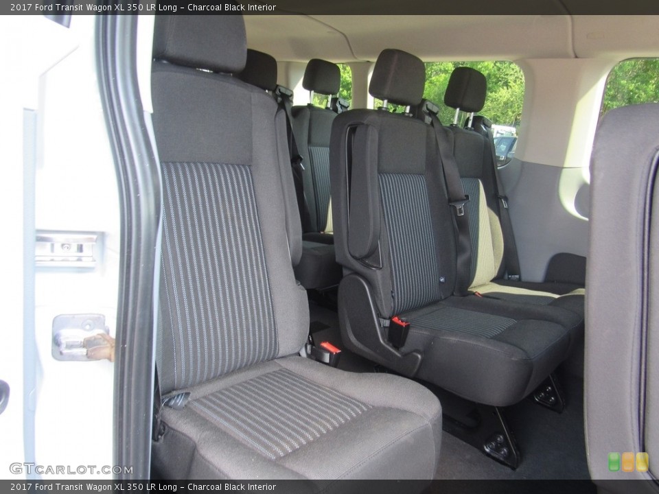 Charcoal Black Interior Rear Seat for the 2017 Ford Transit Wagon XL 350 LR Long #138629667