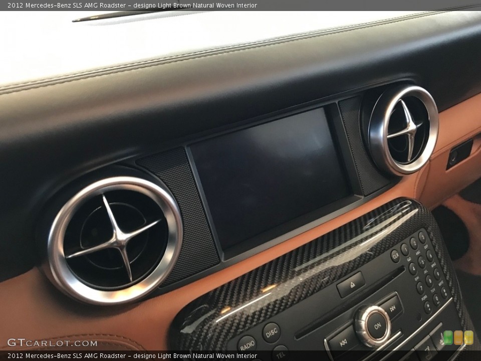 designo Light Brown Natural Woven Interior Controls for the 2012 Mercedes-Benz SLS AMG Roadster #138632433