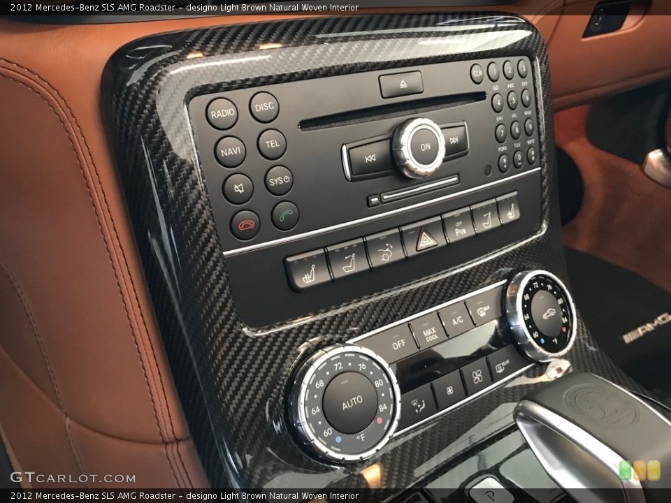 designo Light Brown Natural Woven Interior Controls for the 2012 Mercedes-Benz SLS AMG Roadster #138632511