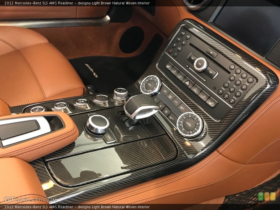 designo Light Brown Natural Woven Interior Controls for the 2012 Mercedes-Benz SLS AMG Roadster #138632601
