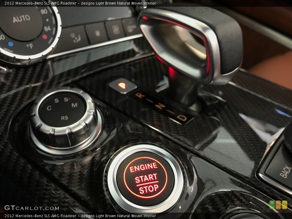 designo Light Brown Natural Woven Interior Controls for the 2012 Mercedes-Benz SLS AMG Roadster #138632928