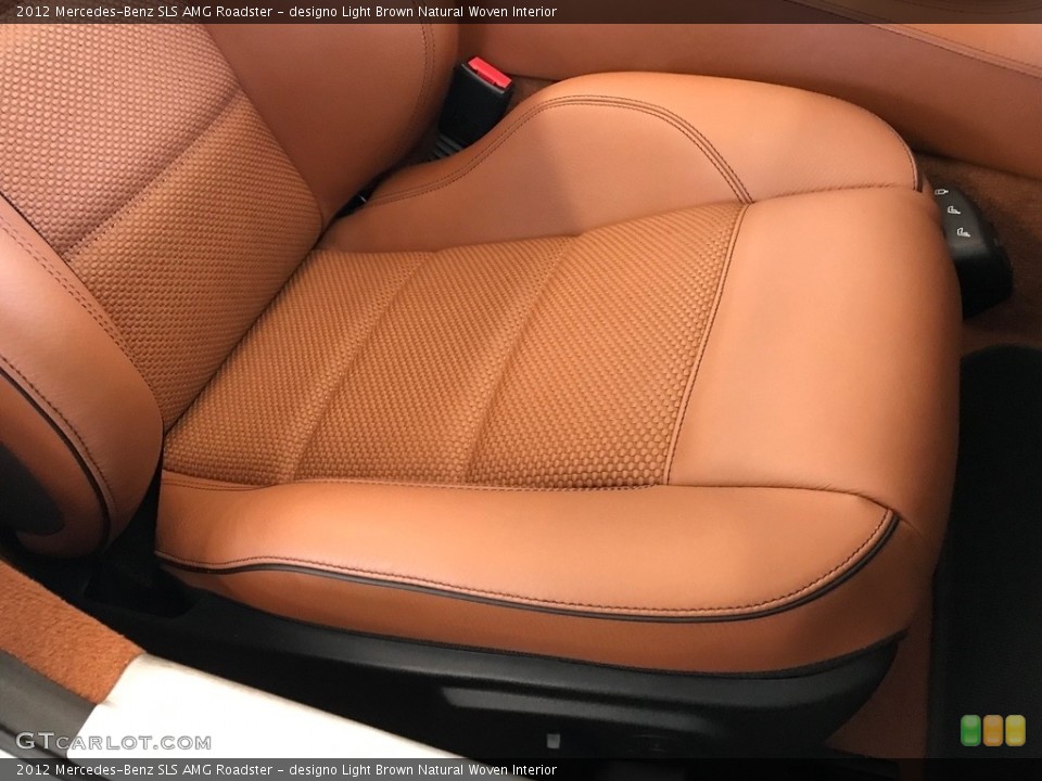 designo Light Brown Natural Woven Interior Front Seat for the 2012 Mercedes-Benz SLS AMG Roadster #138633237