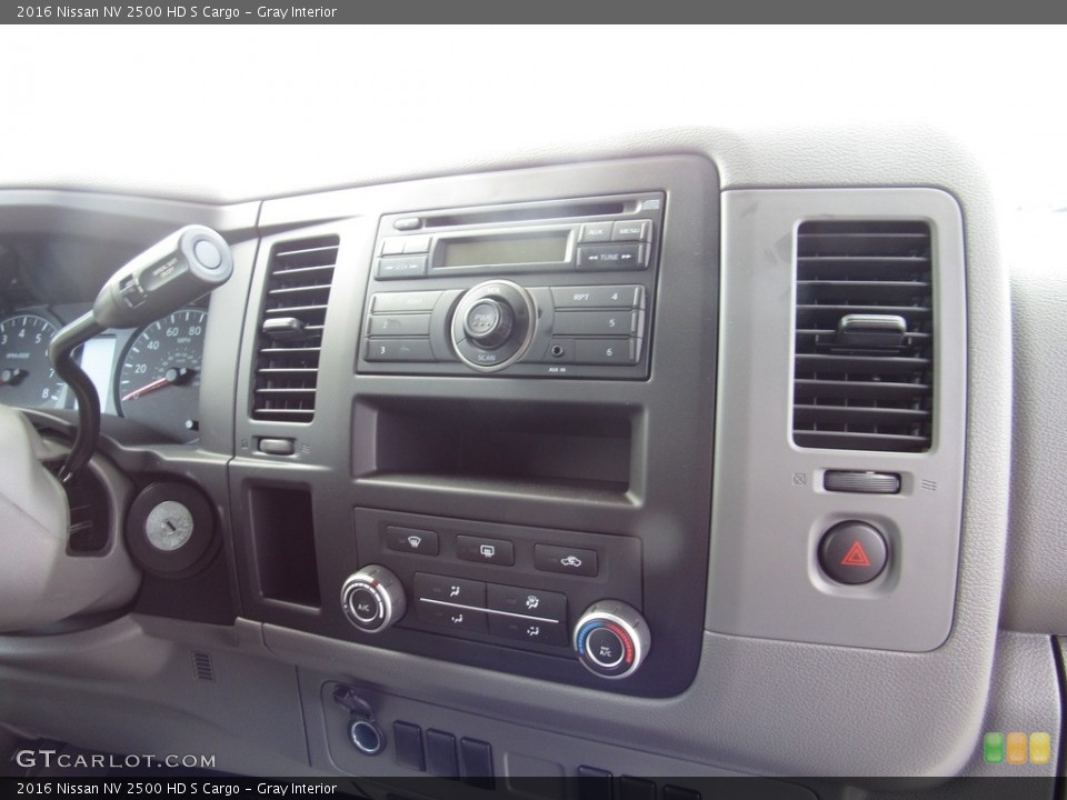 Gray Interior Controls for the 2016 Nissan NV 2500 HD S Cargo #138633966