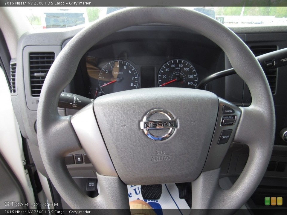 Gray Interior Steering Wheel for the 2016 Nissan NV 2500 HD S Cargo #138634095