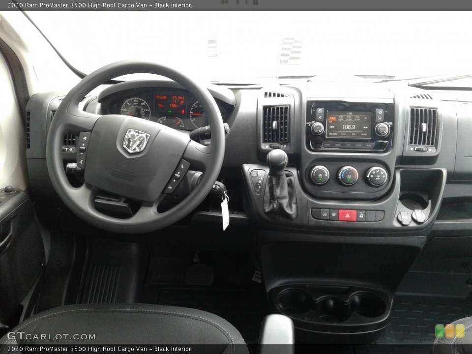 Black Interior Dashboard for the 2020 Ram ProMaster 3500 High Roof Cargo Van #138636591