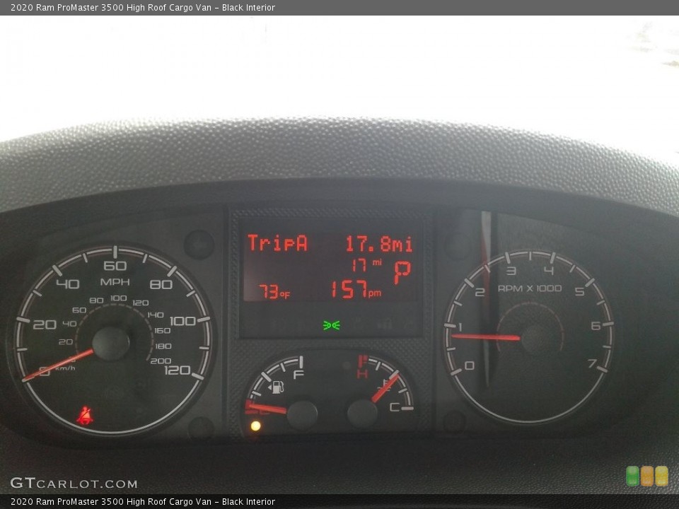 Black Interior Gauges for the 2020 Ram ProMaster 3500 High Roof Cargo Van #138636663