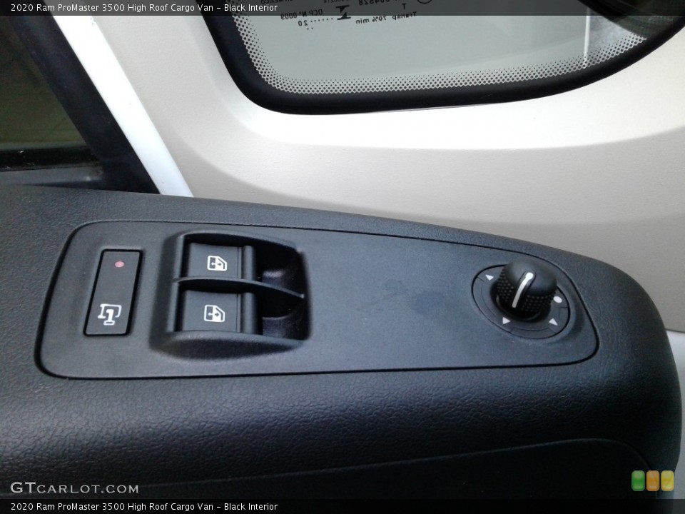Black Interior Controls for the 2020 Ram ProMaster 3500 High Roof Cargo Van #138637992