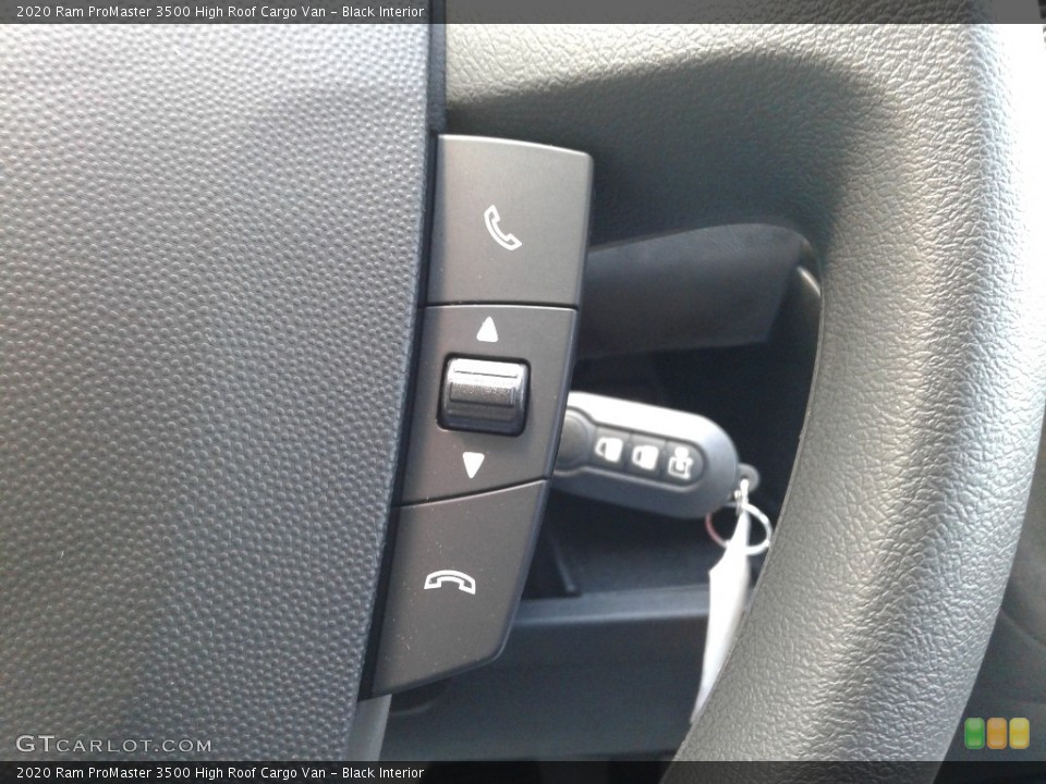 Black Interior Steering Wheel for the 2020 Ram ProMaster 3500 High Roof Cargo Van #138638181