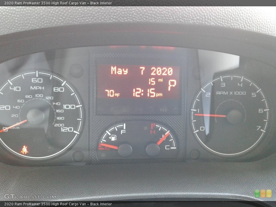 Black Interior Gauges for the 2020 Ram ProMaster 3500 High Roof Cargo Van #138638199