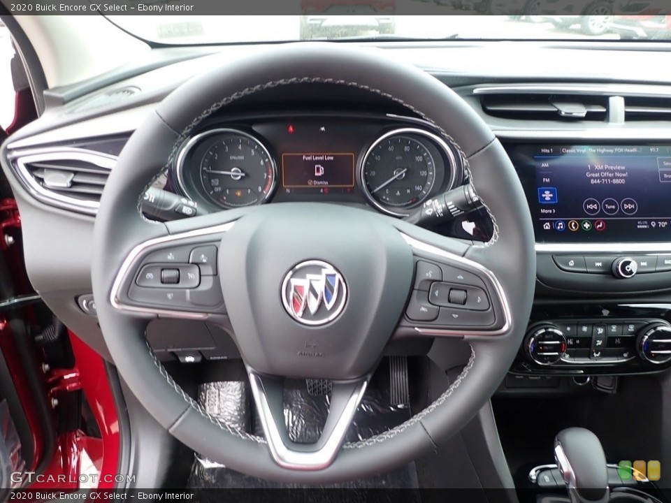 Ebony Interior Steering Wheel for the 2020 Buick Encore GX Select #138640122