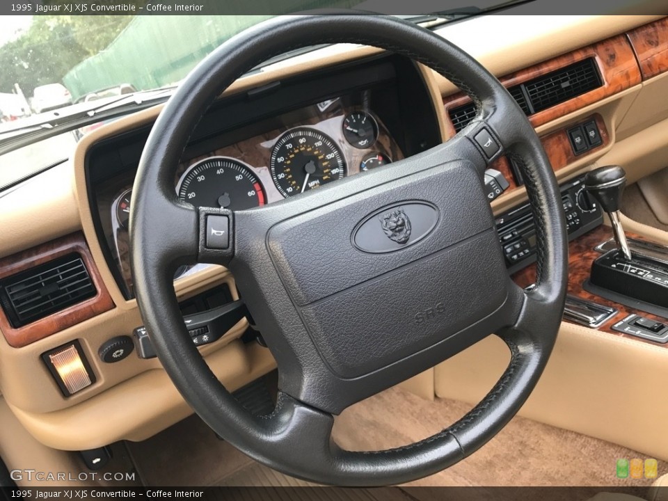 Coffee Interior Steering Wheel for the 1995 Jaguar XJ XJS Convertible #138640302