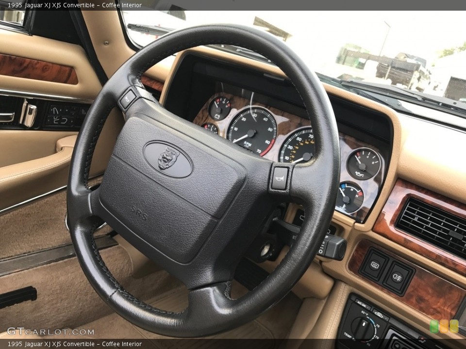 Coffee Interior Steering Wheel for the 1995 Jaguar XJ XJS Convertible #138640323