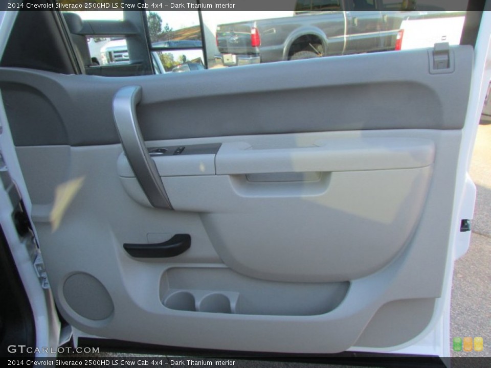 Dark Titanium Interior Door Panel for the 2014 Chevrolet Silverado 2500HD LS Crew Cab 4x4 #138641925