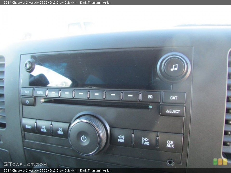 Dark Titanium Interior Controls for the 2014 Chevrolet Silverado 2500HD LS Crew Cab 4x4 #138642078