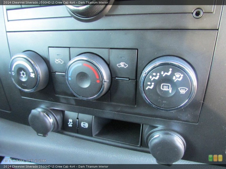 Dark Titanium Interior Controls for the 2014 Chevrolet Silverado 2500HD LS Crew Cab 4x4 #138642099