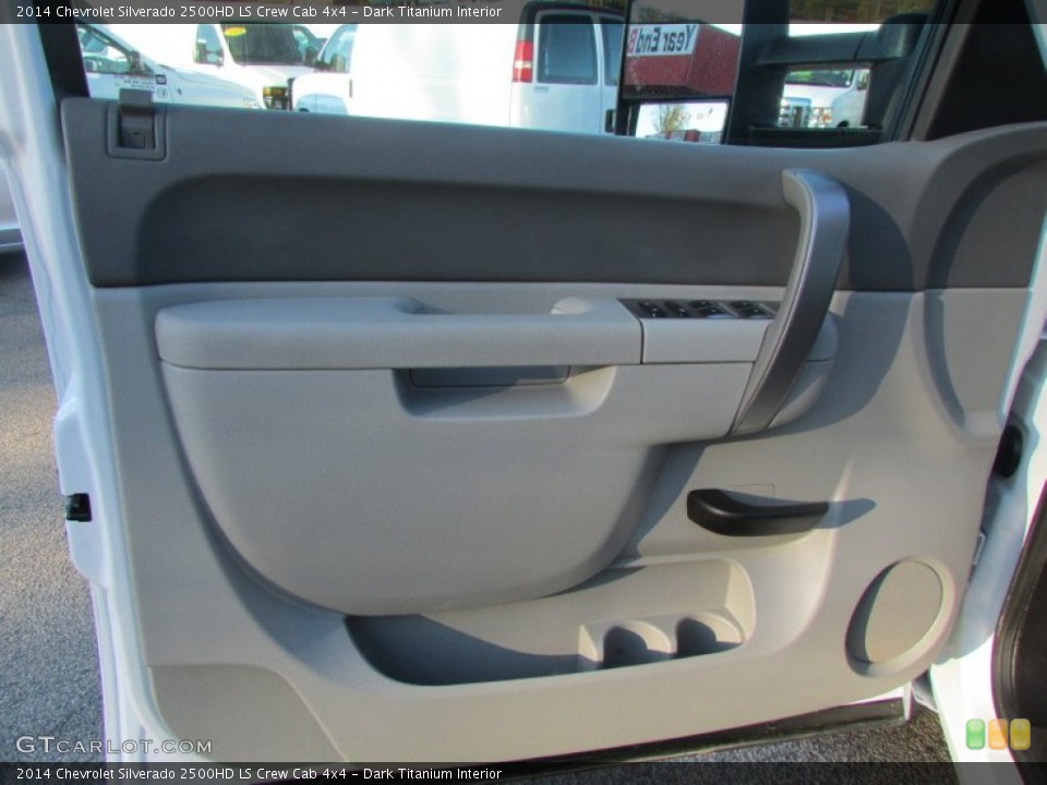 Dark Titanium Interior Door Panel for the 2014 Chevrolet Silverado 2500HD LS Crew Cab 4x4 #138642270