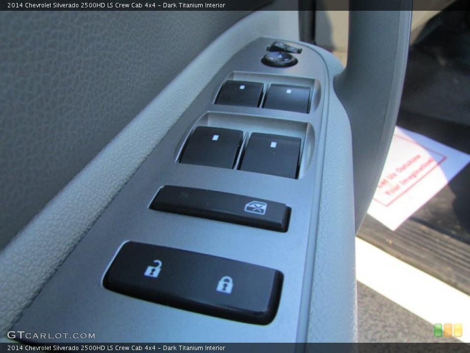 Dark Titanium Interior Door Panel for the 2014 Chevrolet Silverado 2500HD LS Crew Cab 4x4 #138642295