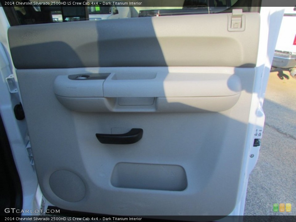 Dark Titanium Interior Door Panel for the 2014 Chevrolet Silverado 2500HD LS Crew Cab 4x4 #138642446