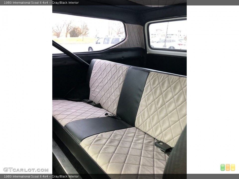 Gray/Black Interior Rear Seat for the 1980 International Scout II 4x4 #138642930