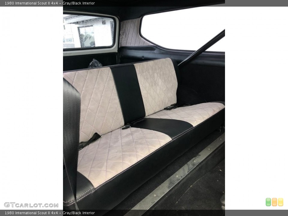 Gray/Black Interior Rear Seat for the 1980 International Scout II 4x4 #138643086
