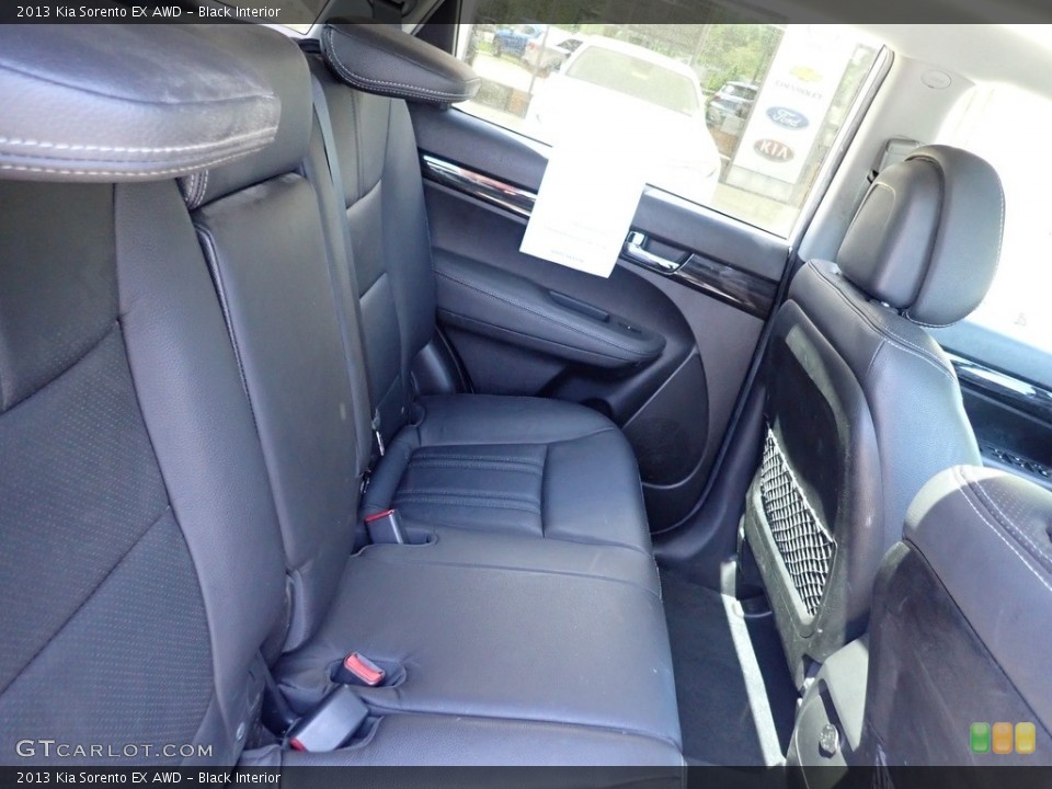 Black Interior Rear Seat for the 2013 Kia Sorento EX AWD #138645681