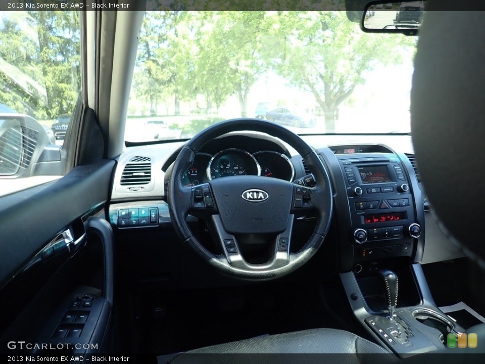 Black Interior Steering Wheel for the 2013 Kia Sorento EX AWD #138645816