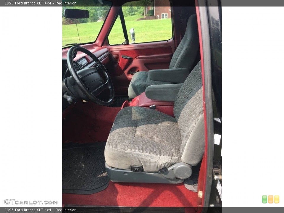 Red Interior Photo for the 1995 Ford Bronco XLT 4x4 #138646365