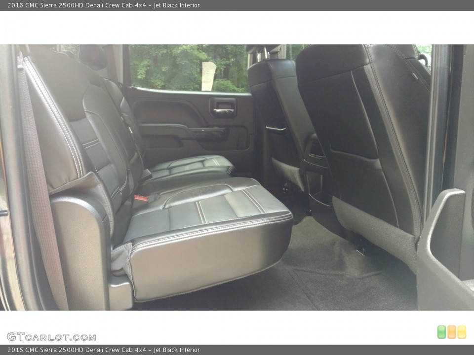 Jet Black Interior Rear Seat for the 2016 GMC Sierra 2500HD Denali Crew Cab 4x4 #138647283