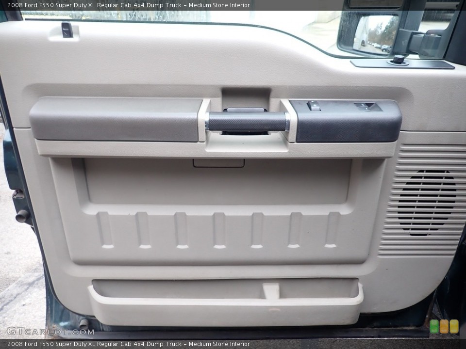 Medium Stone Interior Door Panel for the 2008 Ford F550 Super Duty XL Regular Cab 4x4 Dump Truck #138649194