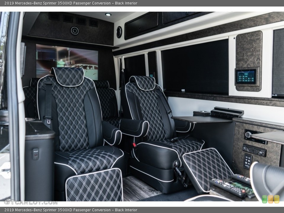 Black Interior Photo for the 2019 Mercedes-Benz Sprinter 3500XD Passenger Conversion #138651384