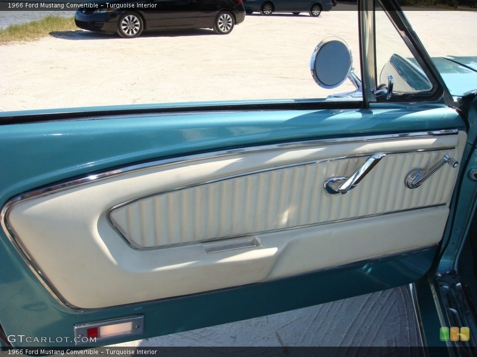 Turquoise Interior Door Panel for the 1966 Ford Mustang Convertible #138652803