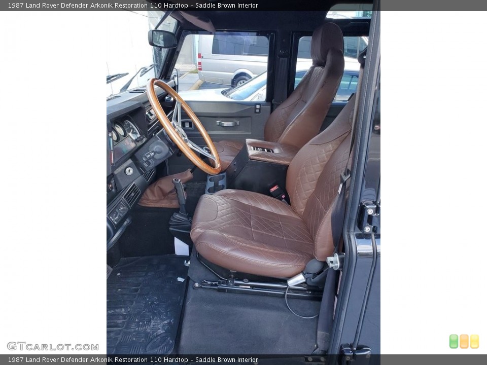 Saddle Brown Interior Front Seat for the 1987 Land Rover Defender Arkonik Restoration 110 Hardtop #138654240