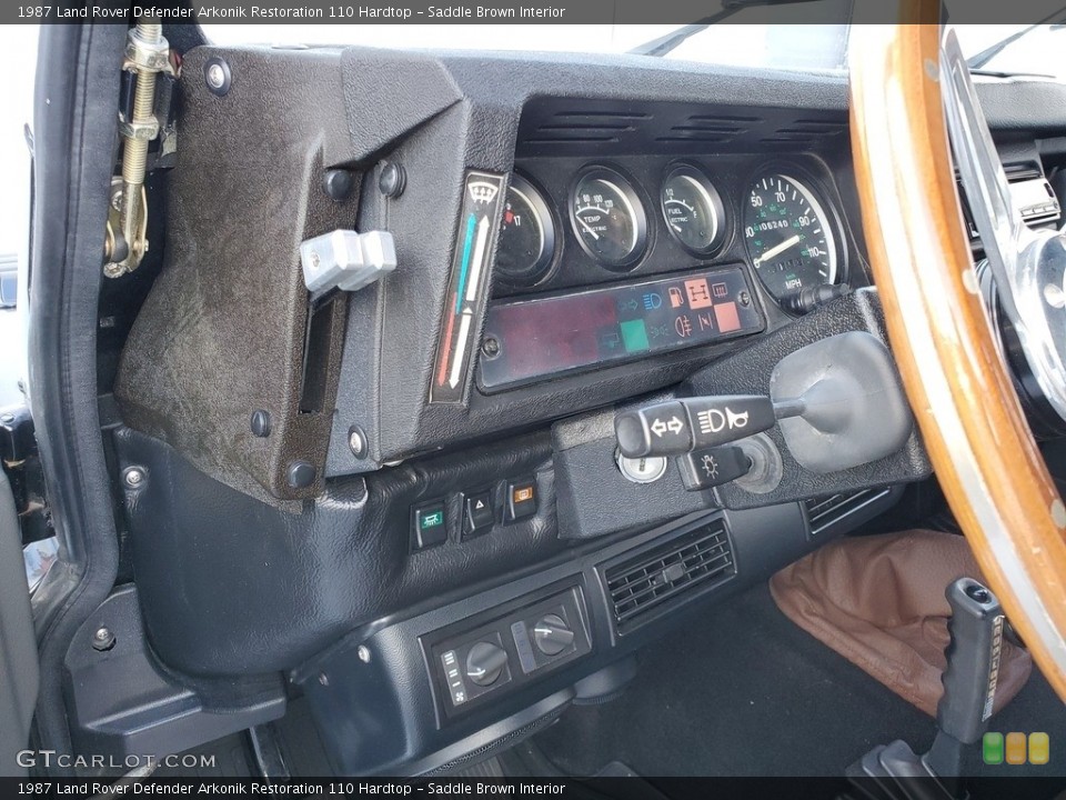 Saddle Brown Interior Controls for the 1987 Land Rover Defender Arkonik Restoration 110 Hardtop #138654294