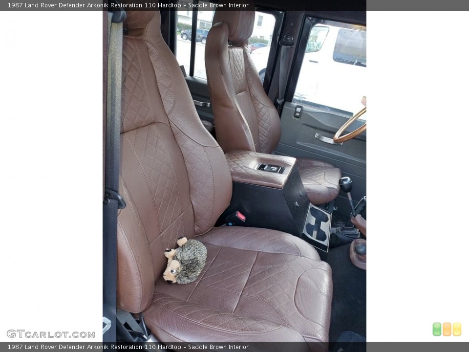 Saddle Brown Interior Front Seat for the 1987 Land Rover Defender Arkonik Restoration 110 Hardtop #138654324