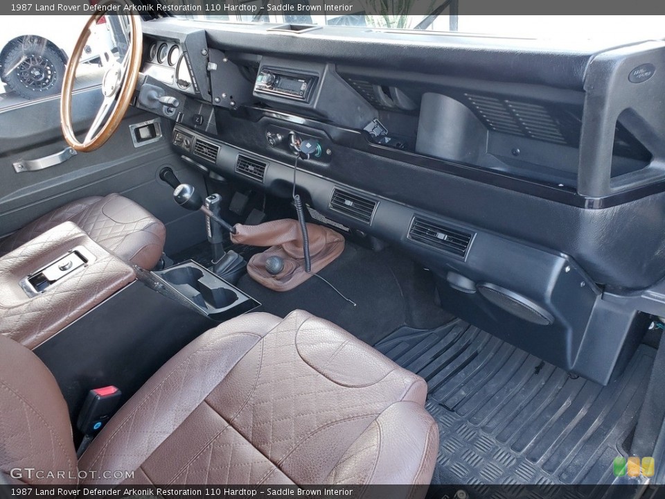 Saddle Brown Interior Dashboard for the 1987 Land Rover Defender Arkonik Restoration 110 Hardtop #138654351