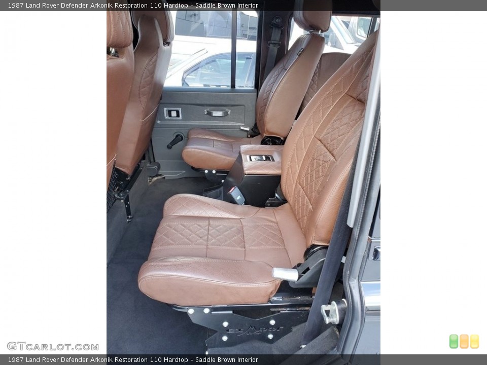 Saddle Brown Interior Rear Seat for the 1987 Land Rover Defender Arkonik Restoration 110 Hardtop #138654370