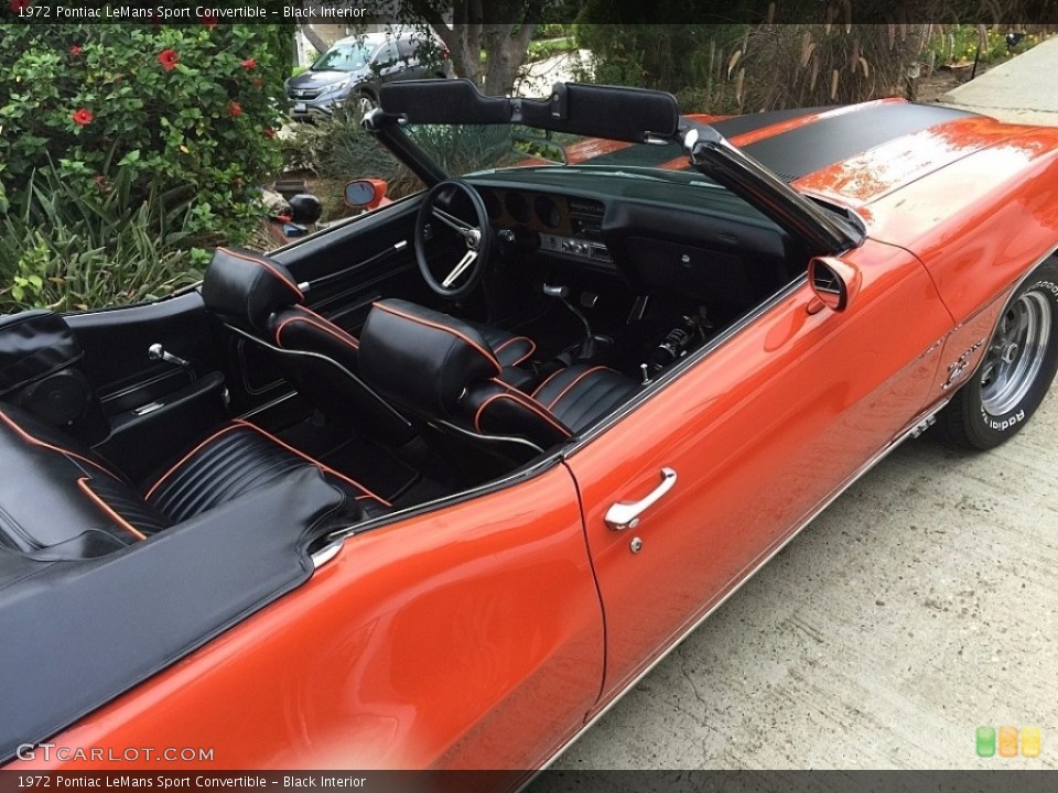 Black Interior Photo for the 1972 Pontiac LeMans Sport Convertible #138654981